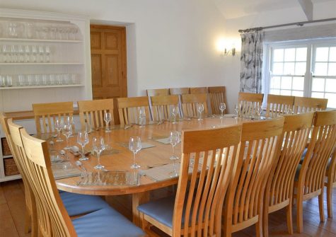 The dining area at Great Horner, Halwell