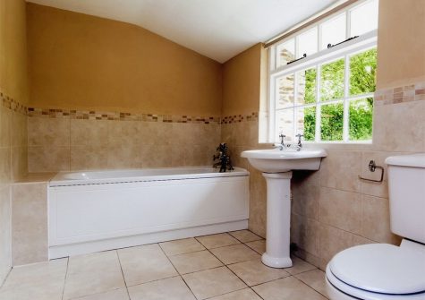 The cottage bathroom at Great Horner, Halwell