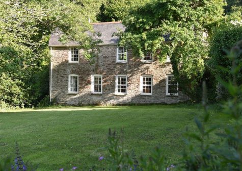 Outside the cottage at Great Horner, Halwell