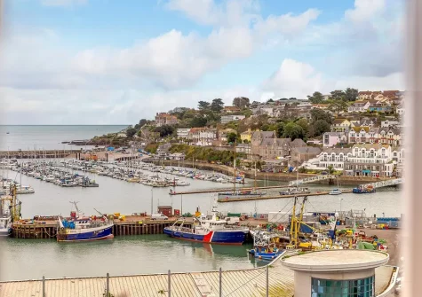 The view from bedroom #1 at Guillemot Cottage, Brixham