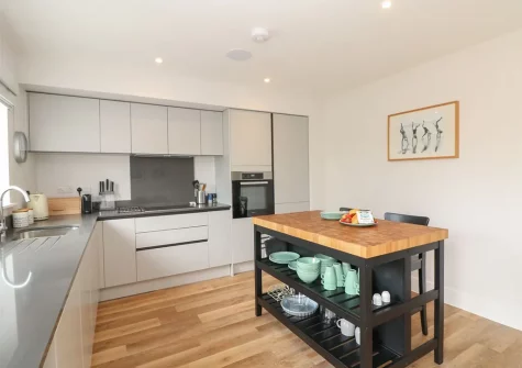 The kitchen at Guillemot, Crantock