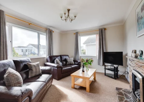 The living room at Gull Cottage, St Merryn