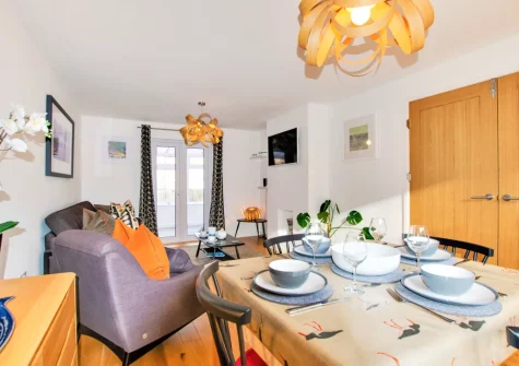 The dining area at Gull Rock, Padstow