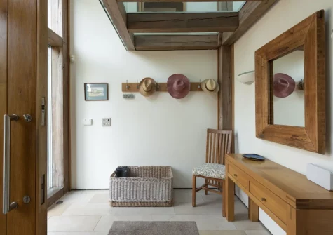 The entrance hallway at Gull Rock, Rock