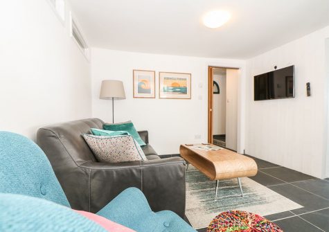 The living area at Gull Rock, Trebarwith