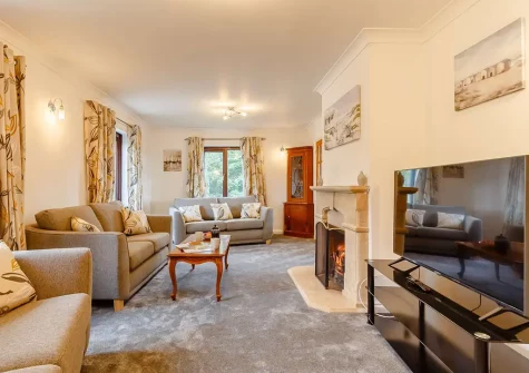 The living room at Gwel Teg, Bodmin