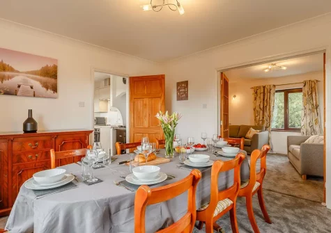 The dining room at Gwel Teg, Bodmin