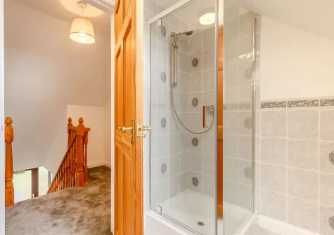 The shower room at Gwel Teg, Bodmin