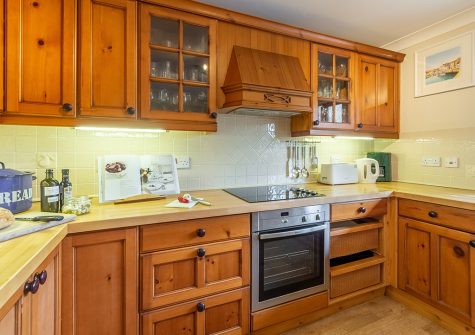 The kitchen at Gwella, Roserrow, Polzeath