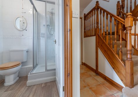 The ground floor shower room at Gwella, Roserrow, Polzeath