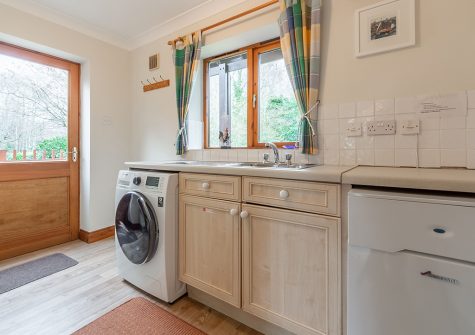 The utility room at Gwella, Roserrow, Polzeath