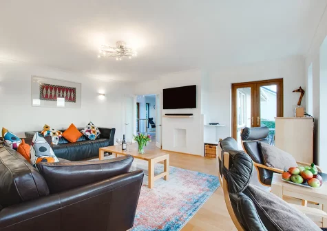 The living room at Gwyns An Mor, Marazion