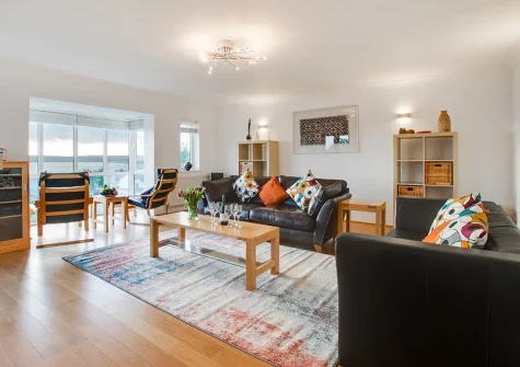 The living room at Gwyns An Mor, Marazion