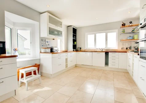 The kitchen at Gwyns An Mor, Marazion