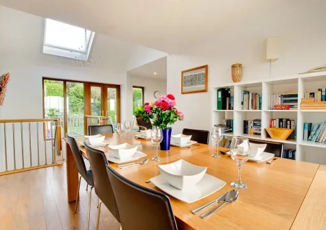 The dining room at Gwyns An Mor, Marazion