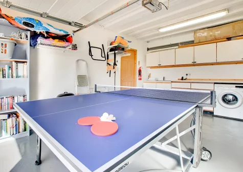 The games & utility room at Gwyns An Mor, Marazion