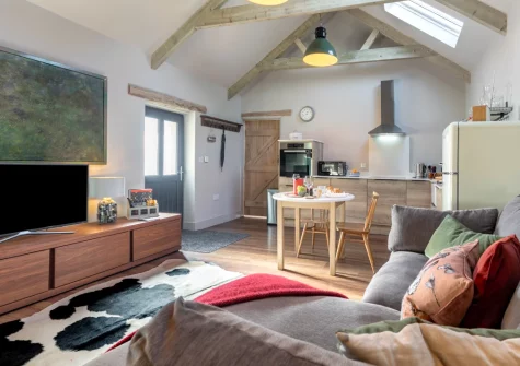The living area at Gwyns, St Breward