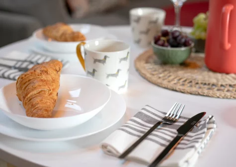 The dining area at Gwyns, St Breward