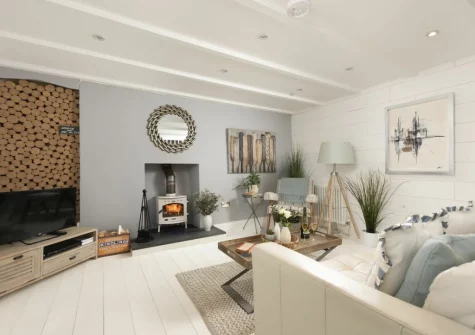 The living room at Gylly Cottage, Mousehole