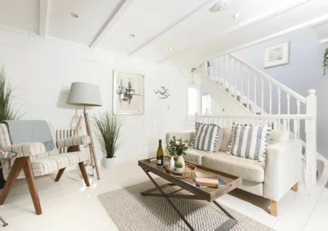 The living room at Gylly Cottage, Mousehole