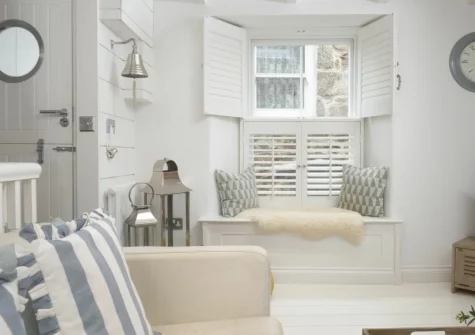 The living room at Gylly Cottage, Mousehole