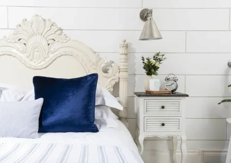 The bedroom at Gylly Cottage, Mousehole