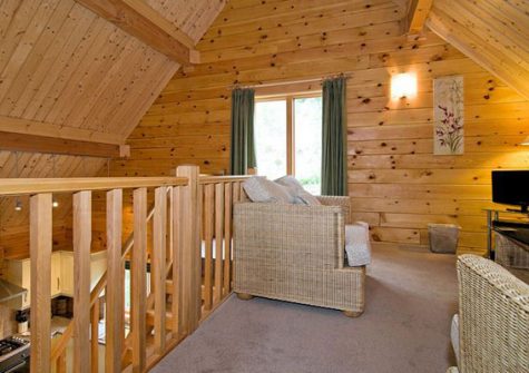 The mezzanine living area @ Hadleigh Lodge