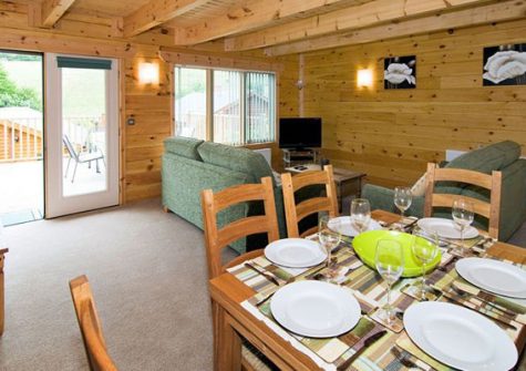 The dining area @ Hadleigh Lodge