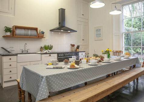 The kitchen at Hallsanery House, Landcross