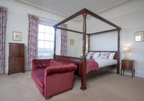 Bedroom #1 at Hallsanery House, Landcross