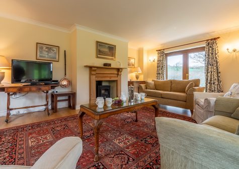 The living area at Hampden, Roserrow, Polzeath