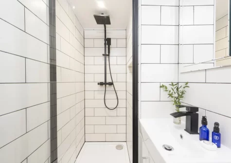 Bedroom #2 en-suite shower room at Happy Days Cottage, St Ives