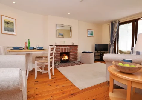 The dining area at Happy Days, Poughill