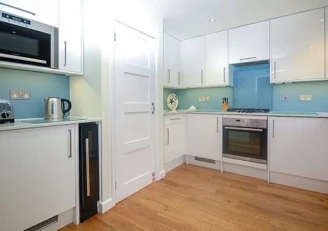 The kitchen at Harbour Cottage, Padstow