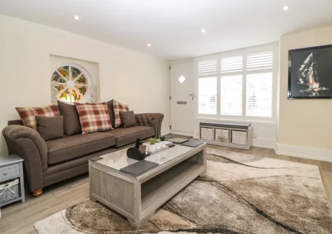 The living area at Harbour Cottage, Torquay