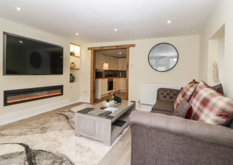 The living area at Harbour Cottage, Torquay