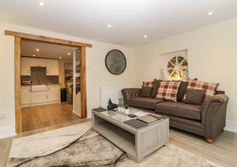 The living area at Harbour Cottage, Torquay