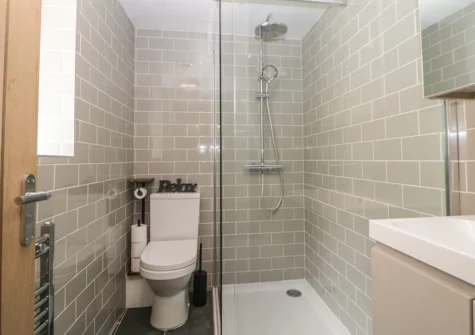The shower room at Harbour Cottage, Torquay