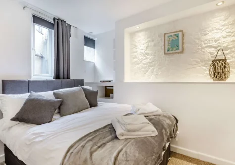 Bedroom #1 at Harbour Echo, Brixham