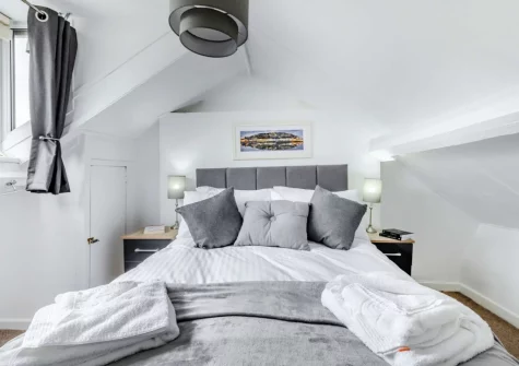 Bedroom #2 at Harbour Echo, Brixham