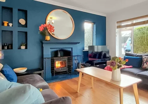 The living room at Harbour Heights, Brixham