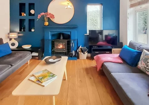 The living room at Harbour Heights, Brixham