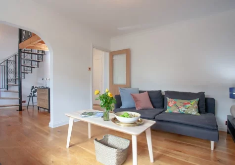 The living room at Harbour Heights, Brixham