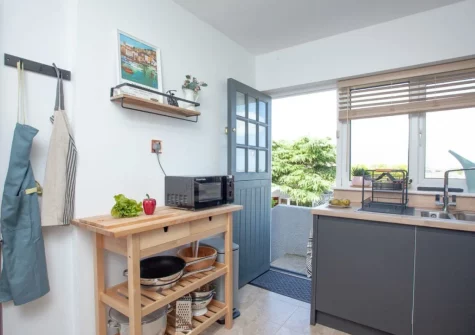 The kitchen at Harbour Heights, Brixham