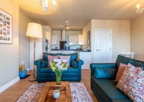 The living area at Harbour Heights, Ilfracombe