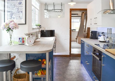 The kitchen at Harbour Hideaway, Ilfracombe