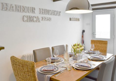 The dining area at Harbour Hideaway, Ilfracombe