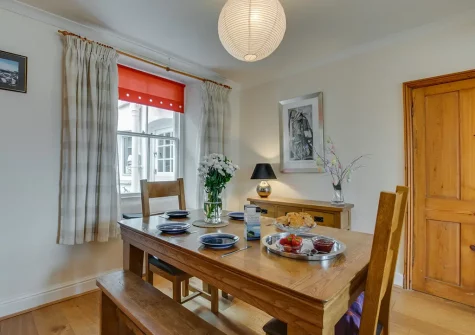 The dining room at Harbour Lights, Porthleven