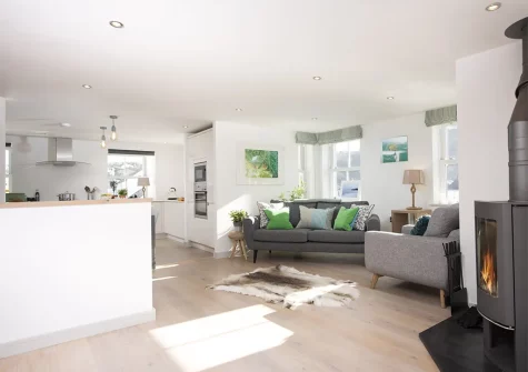The living area at Harbour Master's House, Portreath