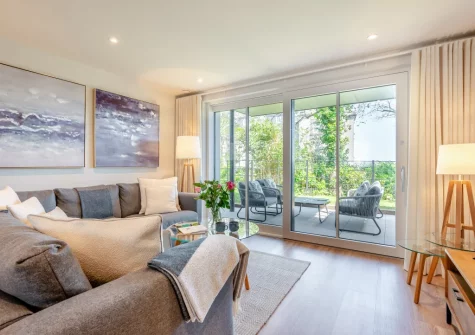 The living area at Harbour Reach, Padstow